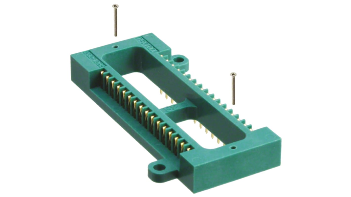 3M, 2321285 2.54mm Pitch Straight 32 Way, Through Hole ZIF IC Dip Socket, 1A