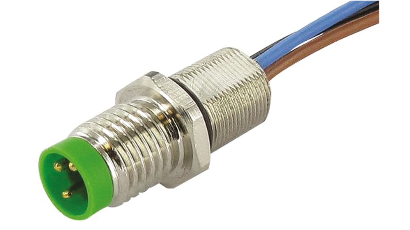 Murrelektronik Circular Connector, 3 Contacts, Bulkhead Mount, M8 Connector, Plug, Female, IP67, 7000 Series