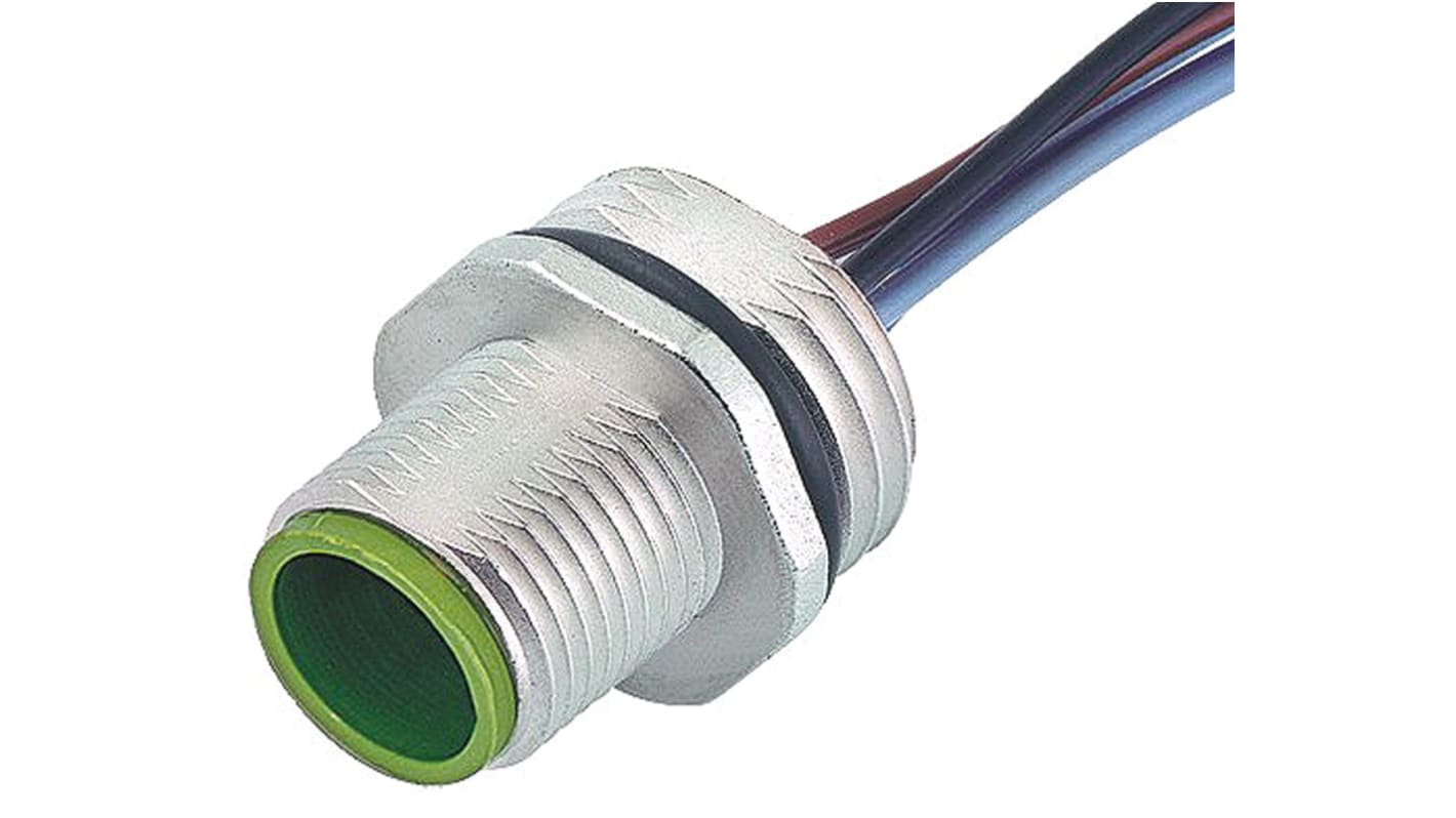 Murrelektronik Circular Connector, 5 Contacts, Bulkhead Mount, M12 Connector, Socket, Male, IP65, IP67, 7000 Series