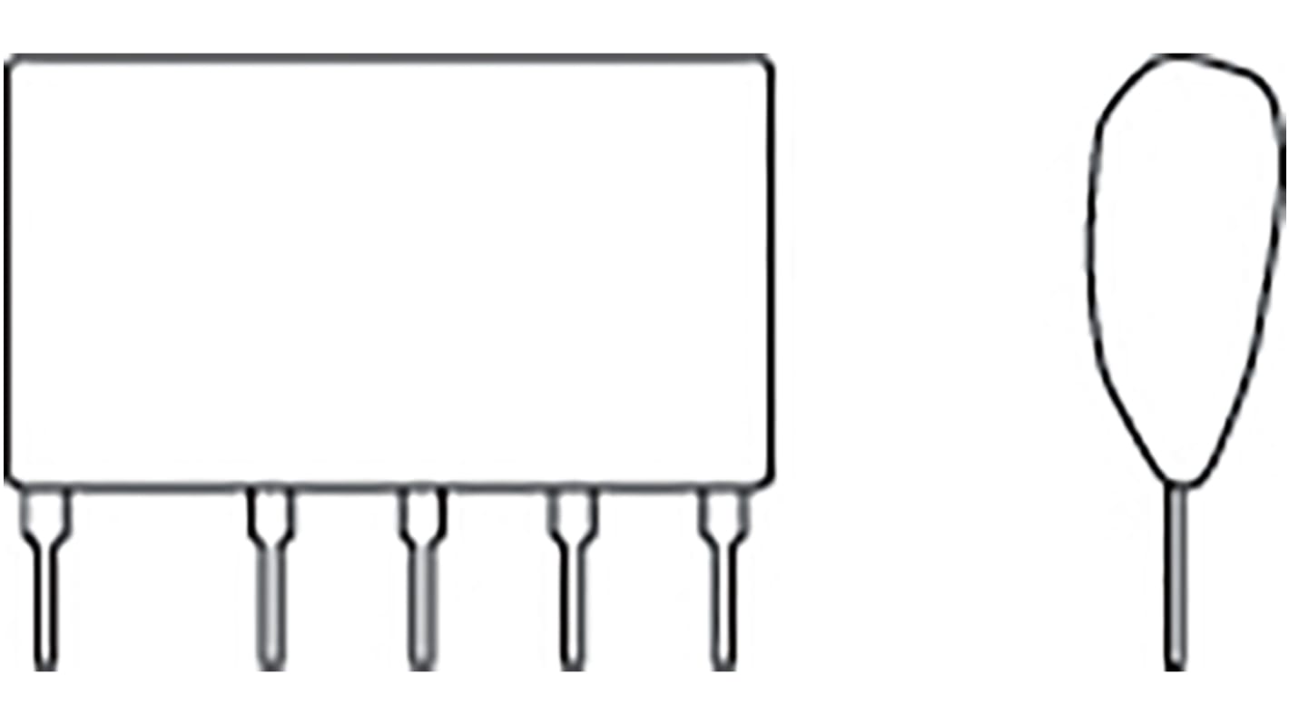 BP5053-12, AC-DC-konverter 250mA, -12 til -13,4 V, 10 ben, SIP