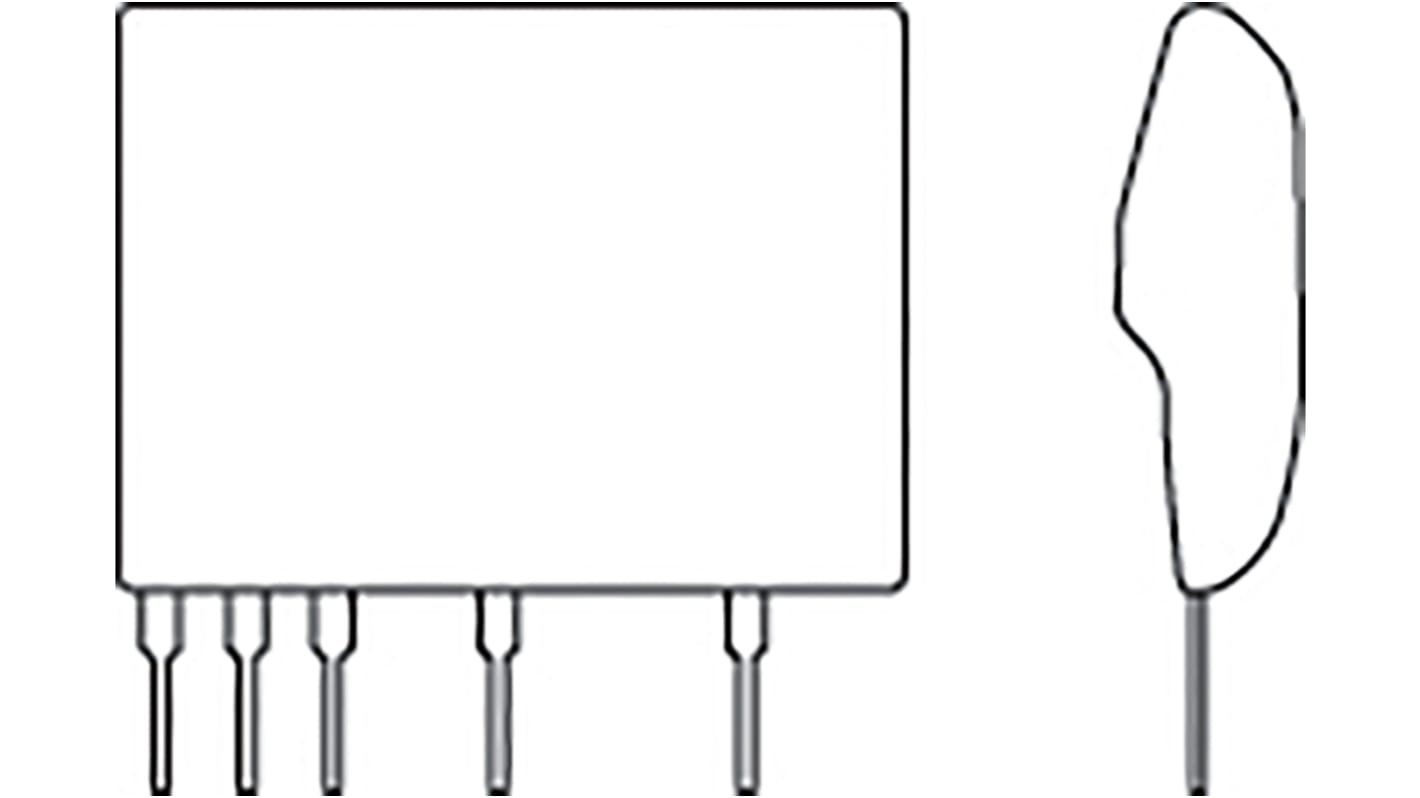 BP5090-12, AC-DC-konverter 200mA, -11,5 til -13,2 V, 8 ben, SIP