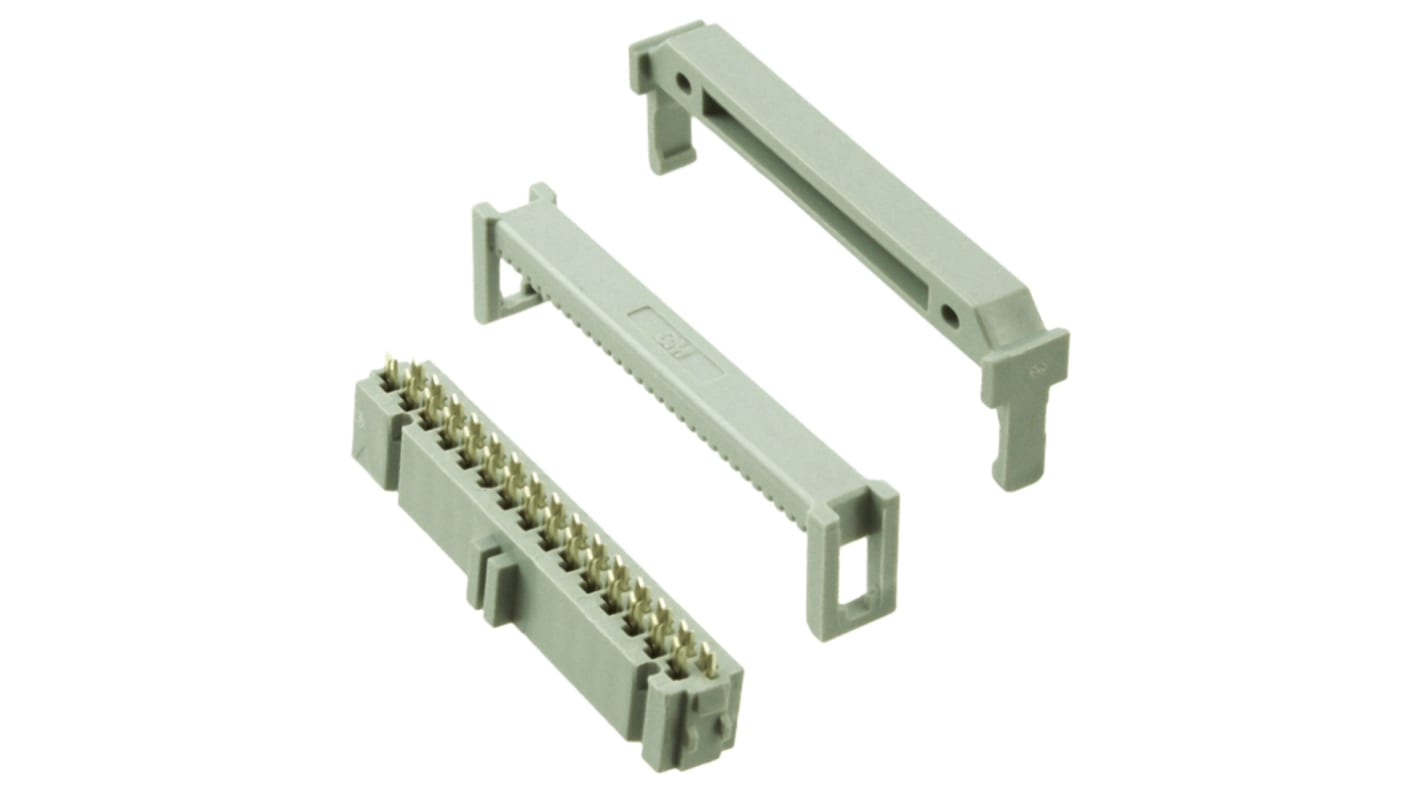 3M 30-Way IDC Connector Socket for Cable Mount, 2-Row
