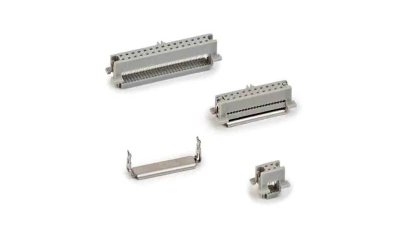 3M IDC连接器, 母座, 6p, 1.27mm间距, 2排, 电缆安装, 压接端接, 直向, 451系列