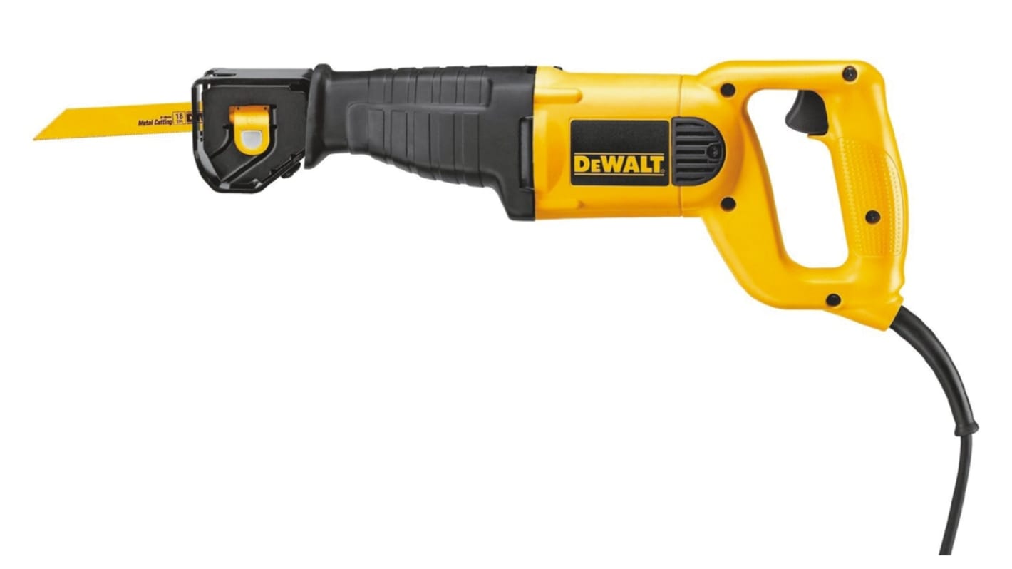 DeWALT DWE305PK Corded Reciprocating Saw, 240V, Type C - Euro Plug