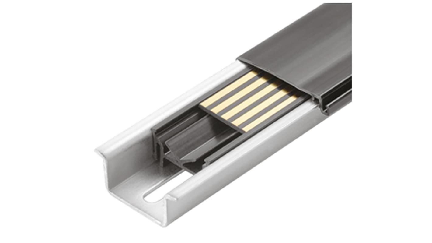 PR Electronics Steel Perforated DIN Rail, Top Hat Compatible, 750mm x 35mm x 15mm