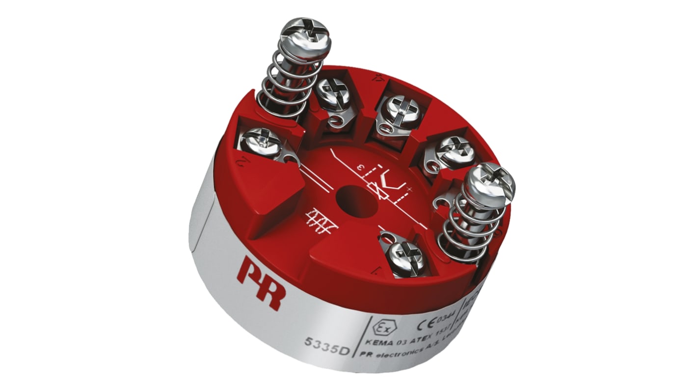PR Electronics 5300 Temperature Transmitter Linear Resistance, RTD, Thermocouple, Voltage Input, 8 → 30 V dc
