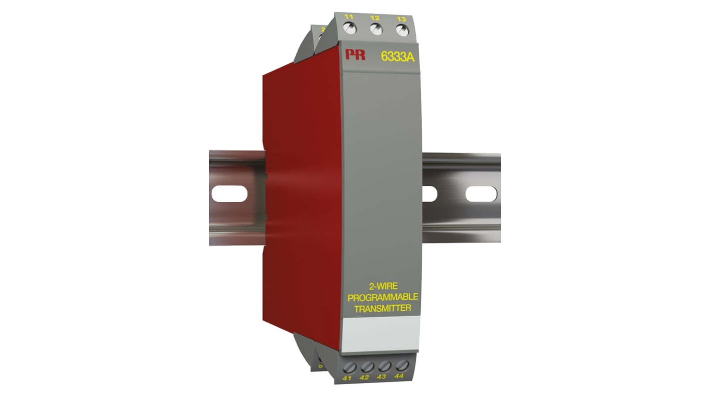 Trasmettitore di temperatura PR Electronics 6333A, ingresso Temperatura, uscita Corrente, 8 → 35 V c.c.