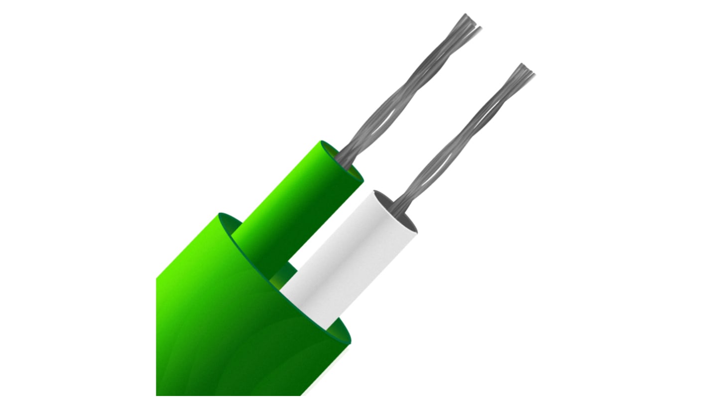 Kabel/przewód termopary K dł. 10m 13/0.2mm -10 → +105 °C. PVC 2-żyłowy Nieekranowany