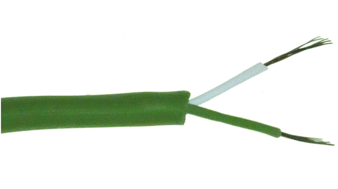 RS PRO Ungeschirmt 7/0,2mm Silikongummi-isoliert Thermoelement Kabel/Draht für Thermoelement Typ K, L. 50m, max. +200°C