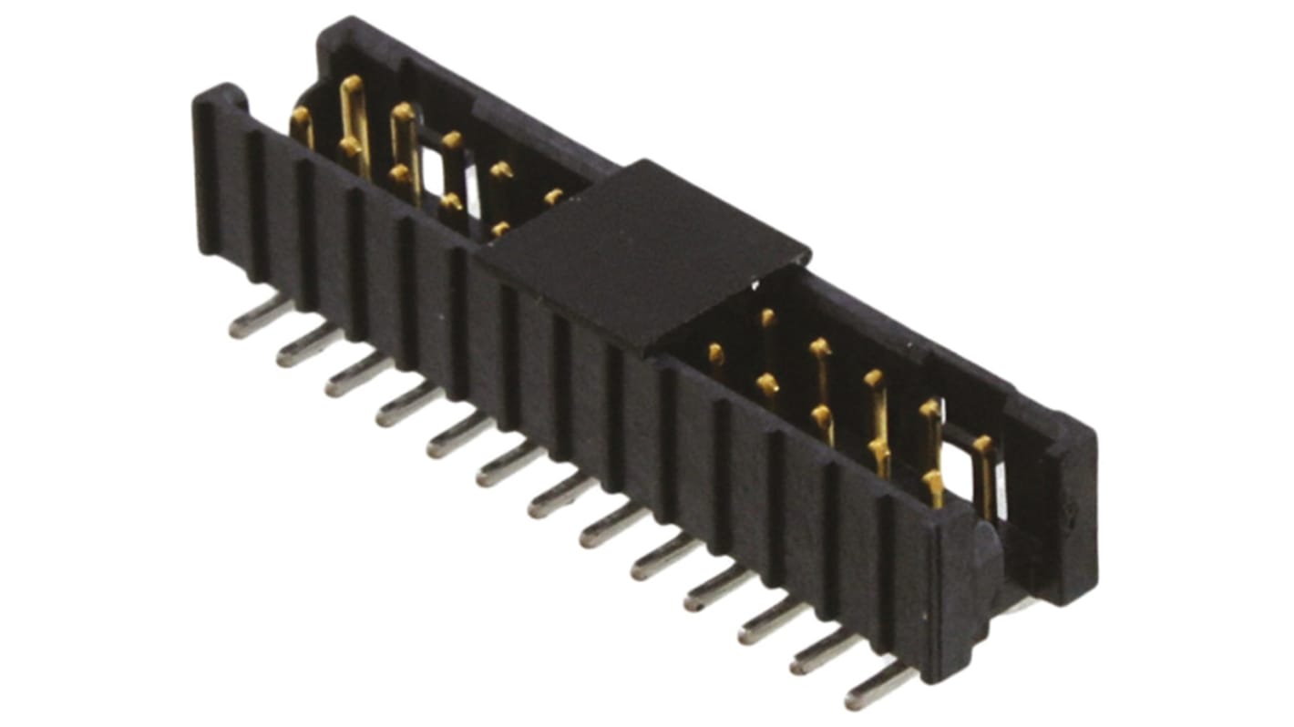 3M 159 Series Straight Surface Mount PCB Header, 26 Contact(s), 2.0mm Pitch, 2 Row(s), Shrouded