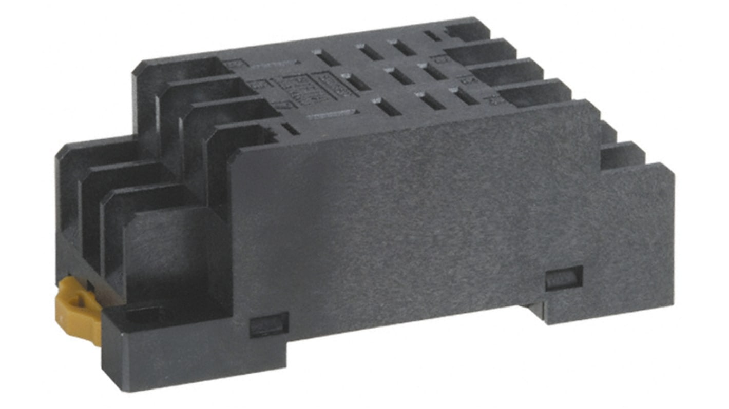 Omron 11 Pin 250V ac DIN Rail Relay Socket, for use with LY Series Relay