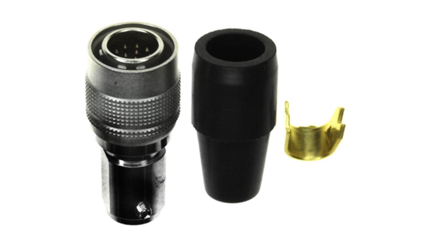 Hirose Circular Connector, 12 Contacts, Cable Mount, Miniature Connector, Plug, Female, HR10 Series