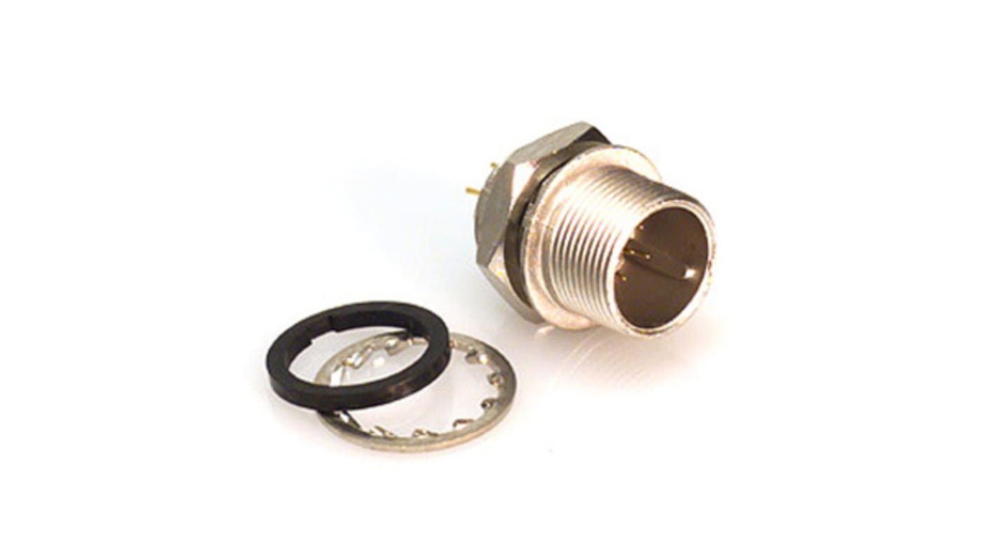 Hirose Circular Connector, 8 Contacts, Panel Mount, Micro Connector, Plug, Male, HR25 Series