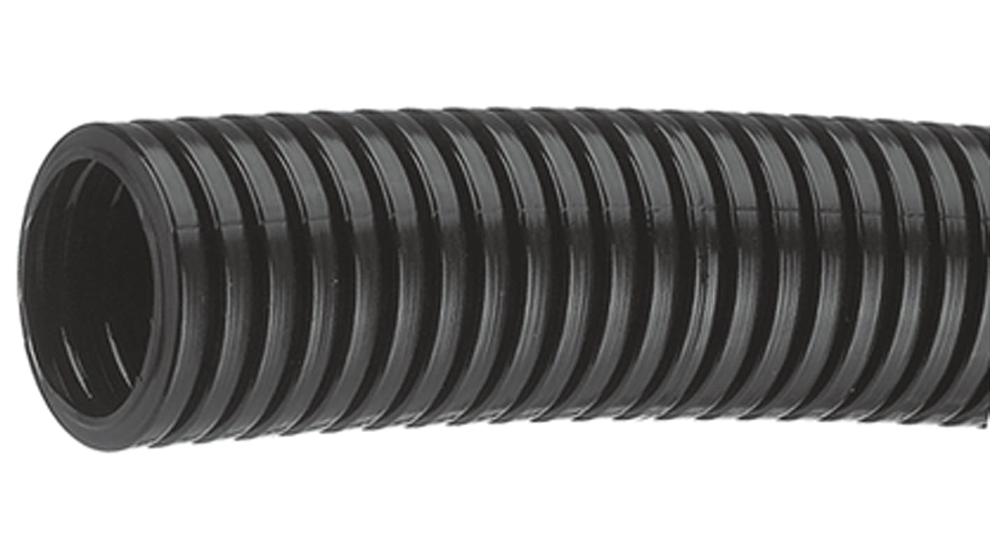 PMA 塑料挠性电缆管, Φ25mm标称, 28.5mm外径, 22.6mm内径, 50m长, IP68, 黑色, PCL系列