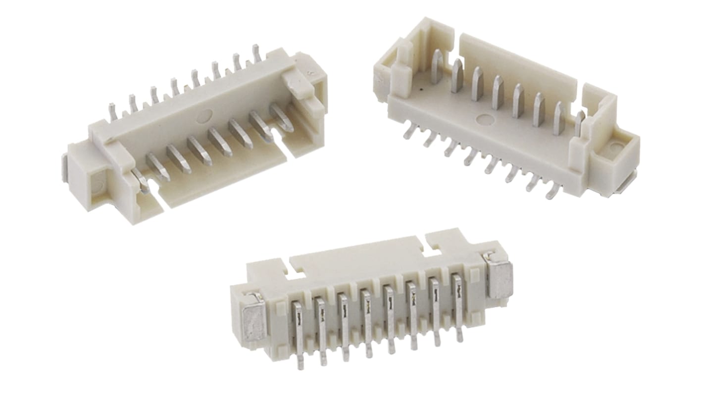 Wurth Elektronik WR-WTB Series Straight Through Hole PCB Header, 5 Contact(s), 1.25mm Pitch, 1 Row(s), Shrouded