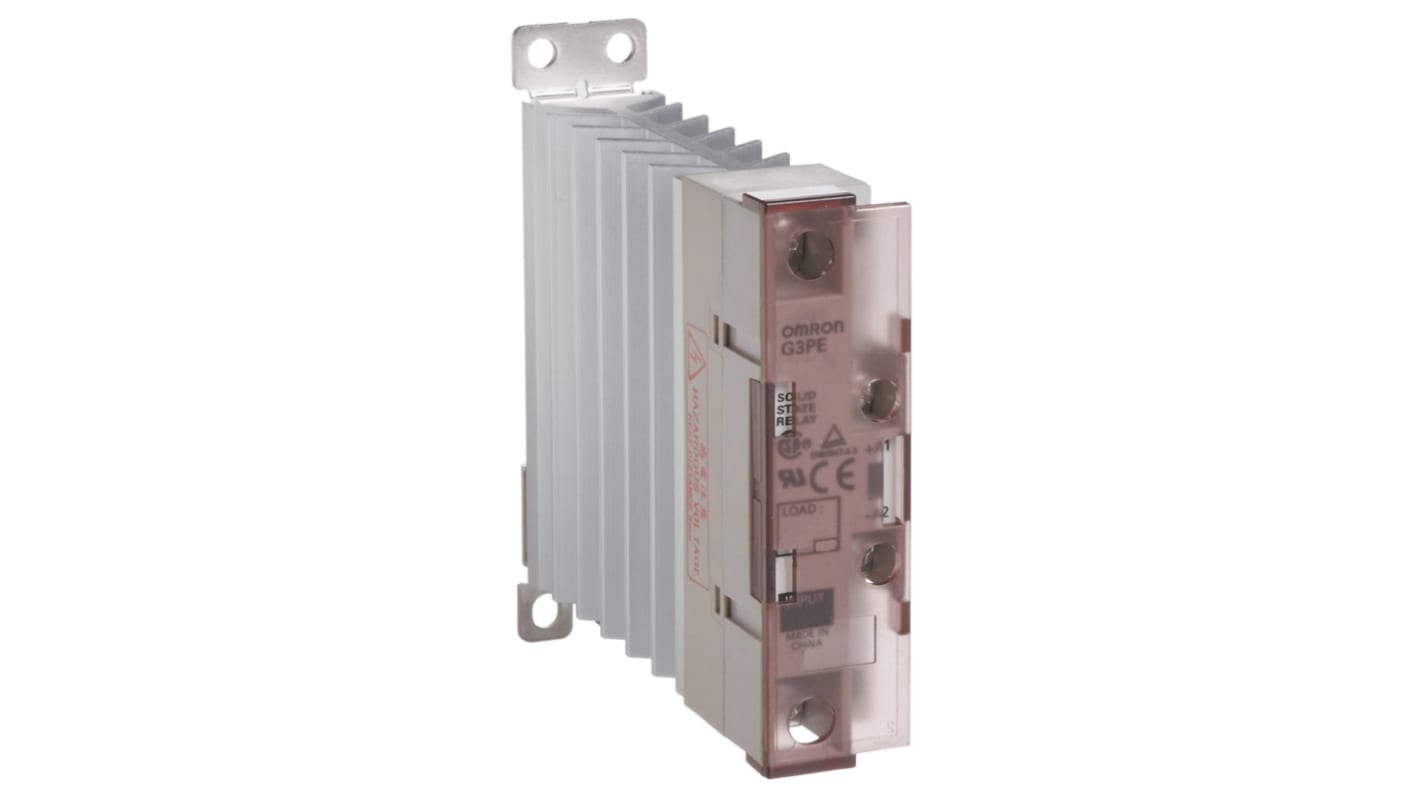 Omron G3PE Series Solid State Relay, 25 A Load, DIN Rail Mount, 528 V ac Load, 30 V dc Control