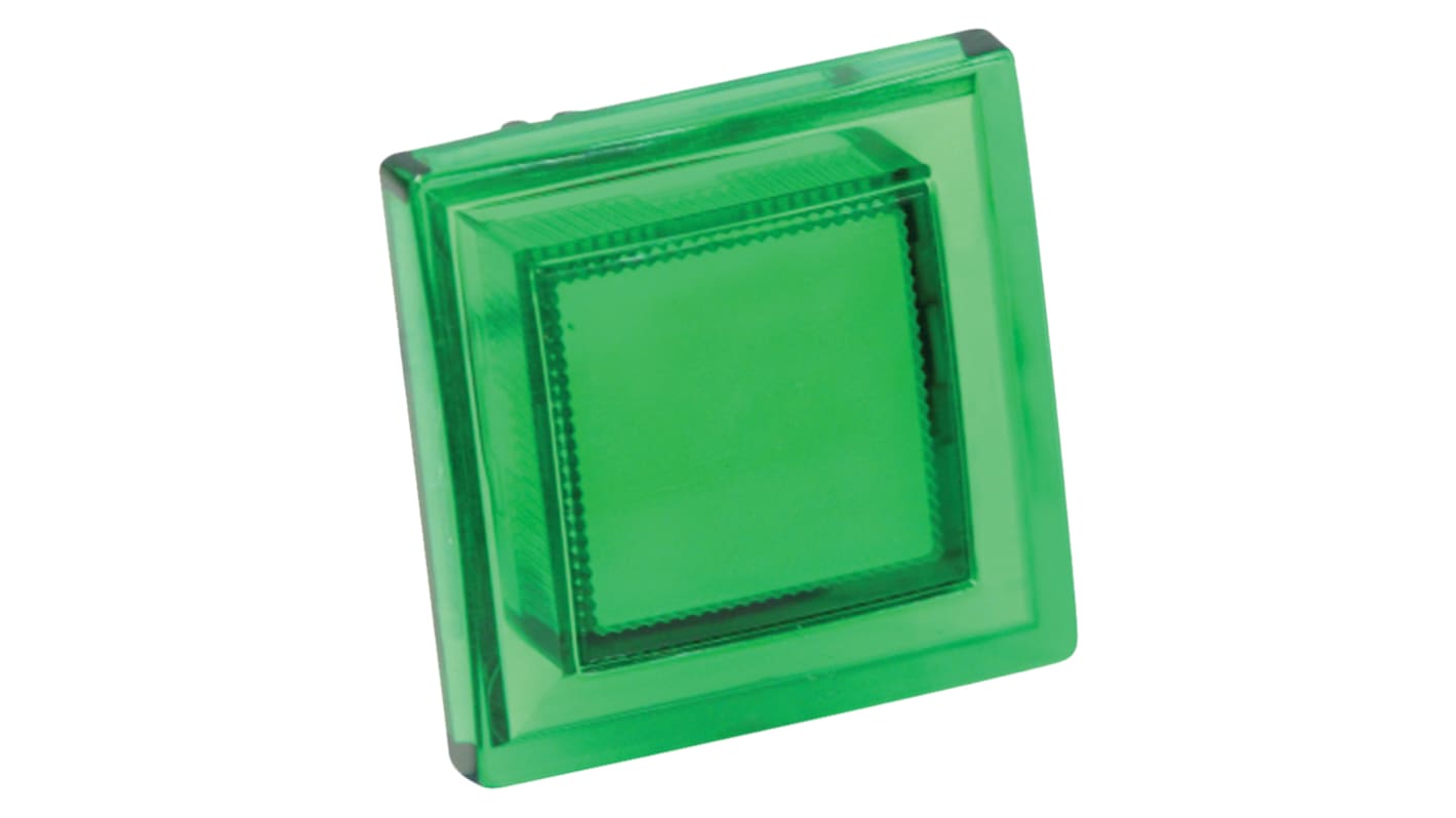 Idec Green Square Push Button Lens for Use with AL6 Illuminated Pushbutton