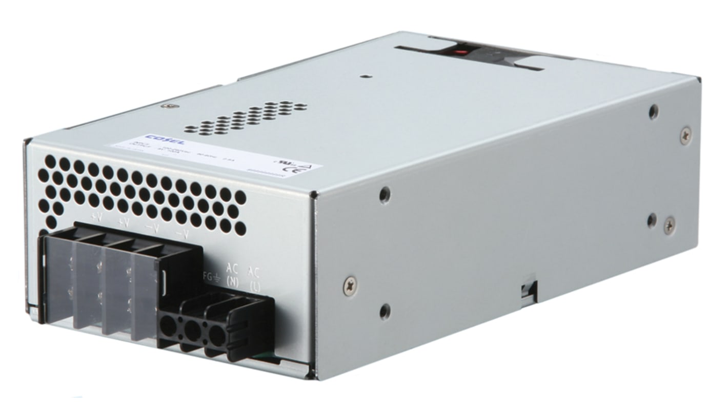 Cosel Embedded Switch Mode Power Supply SMPS, 15V dc, 40A, 600W, 1 Output, 85 → 264V ac Input Voltage