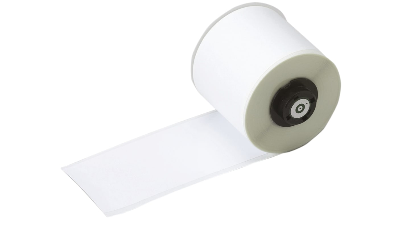 Brady B-595 on White Label Printer Tape, 25.00 mm Width, 25mm Label Width