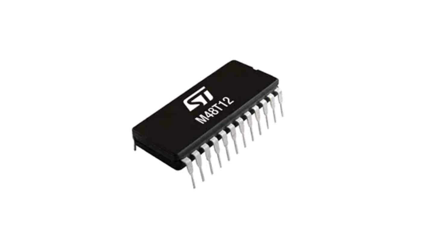 STMicroelectronics M48T12-70PC1, Real Time Clock (RTC), 16kbit RAM, 24-Pin PCDIP