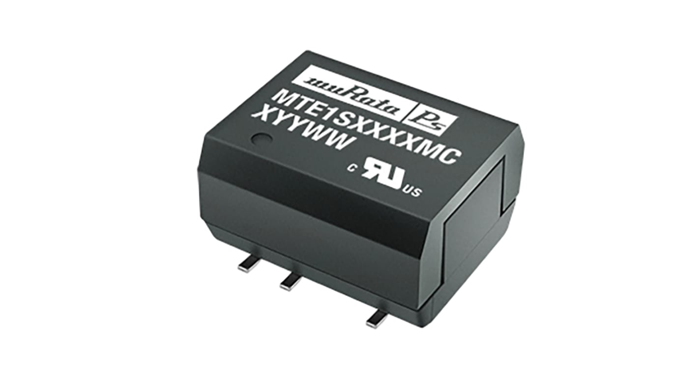 Przetwornica izolowana DC-DC, 1W, Uwe 10,8 → 13,2 V DC, Uwy 9V dc, Iwy 111mA, Murata Power Solutions