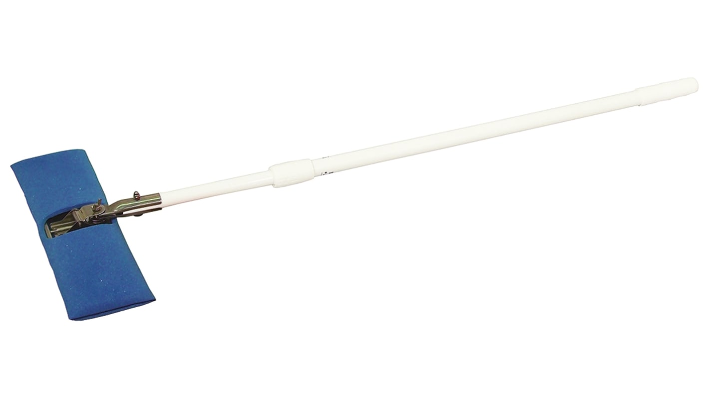Hvid Polyester 34 → 62tommer Moppeskaft, Teleskopisk, For Moppe