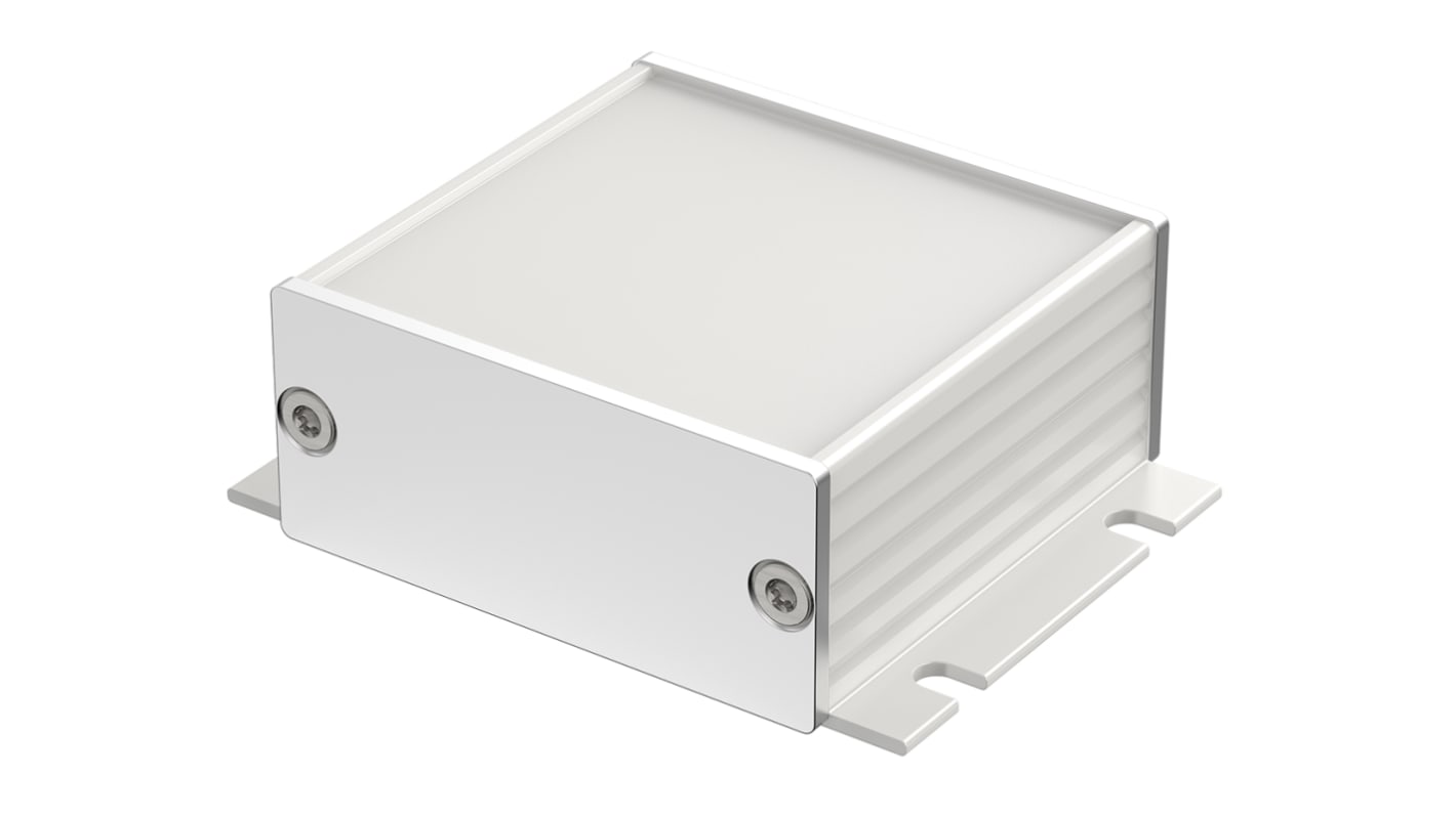 Bopla Filotec (Set) Series Aluminum (Anodized) Aluminium Enclosure, IP40, Flanged, Aluminum (anodized) Lid, 50 x 55.3 x