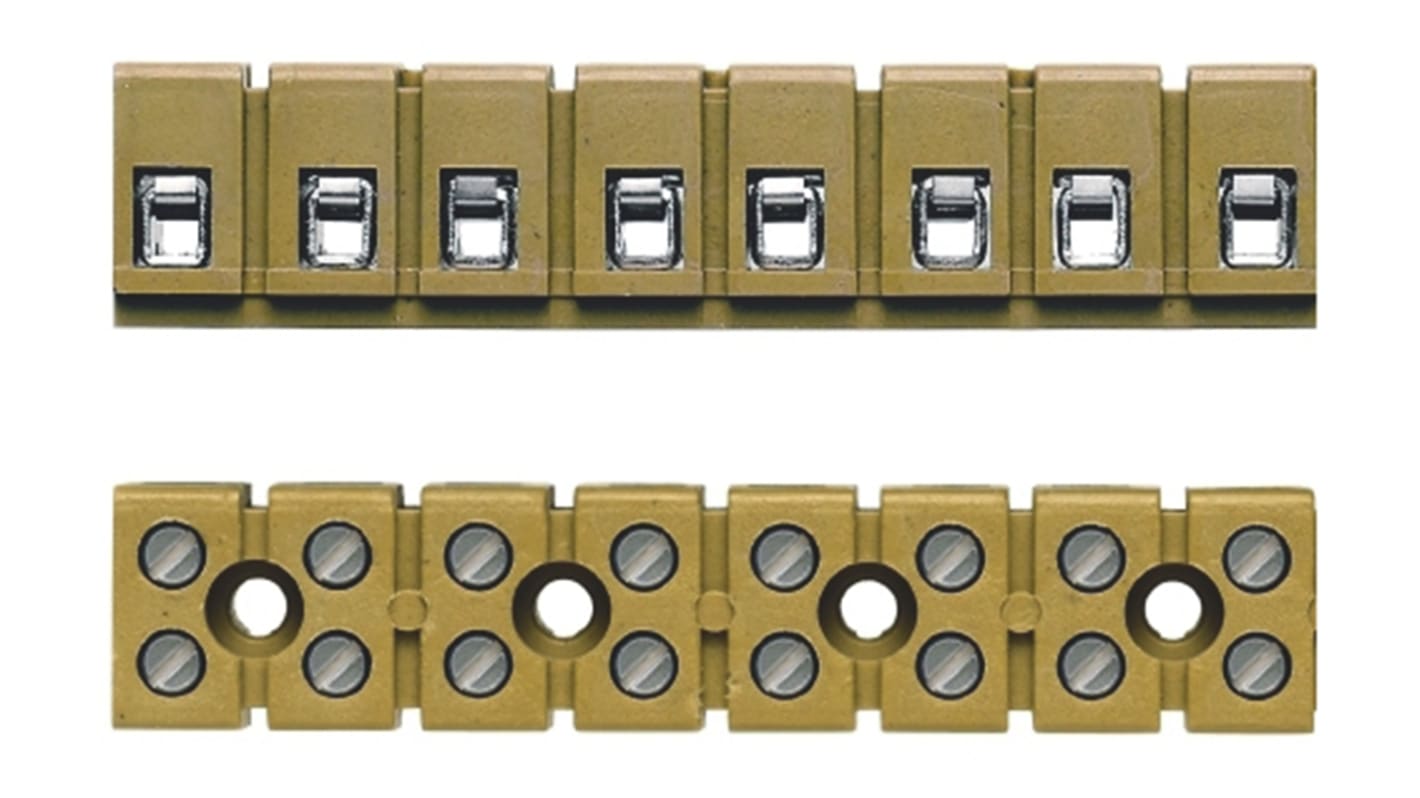 Weidmuller PCB Terminal Strip, 24A, 22 → 12 AWG Wire, Screw Clamp Termination