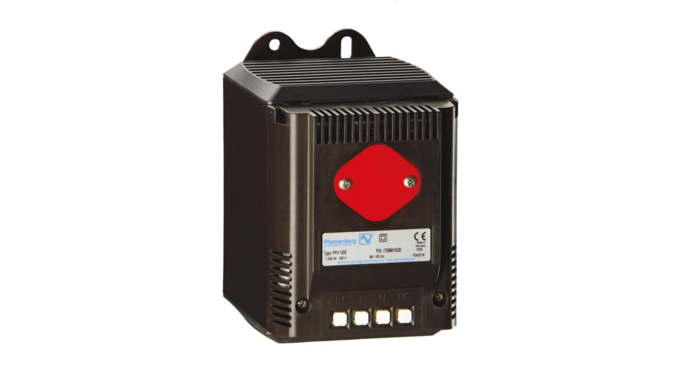 Pfannenberg Enclosure Heater, 230V ac, 500W Output, 545W Input, +55°C, 142mm x 88mm x 126mm