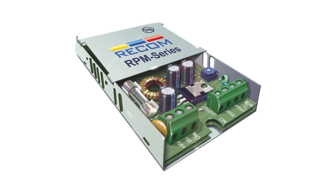 Recom RPM60 G DC-DC Converter, 12V dc/, 18 → 36 V dc Input, 60W, Chassis Mount
