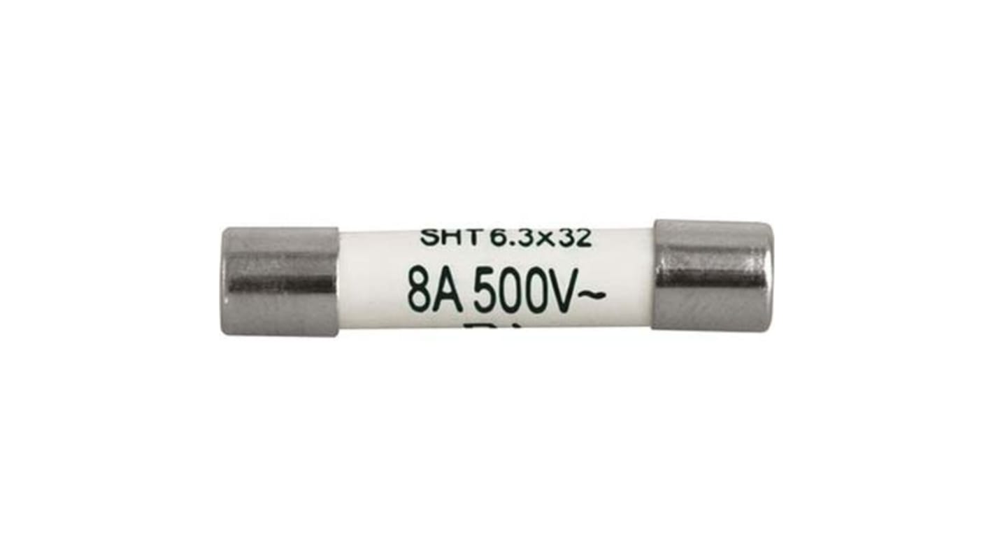 Schurter 6.3A T Ceramic Cartridge Fuse, 6.3 x 32mm