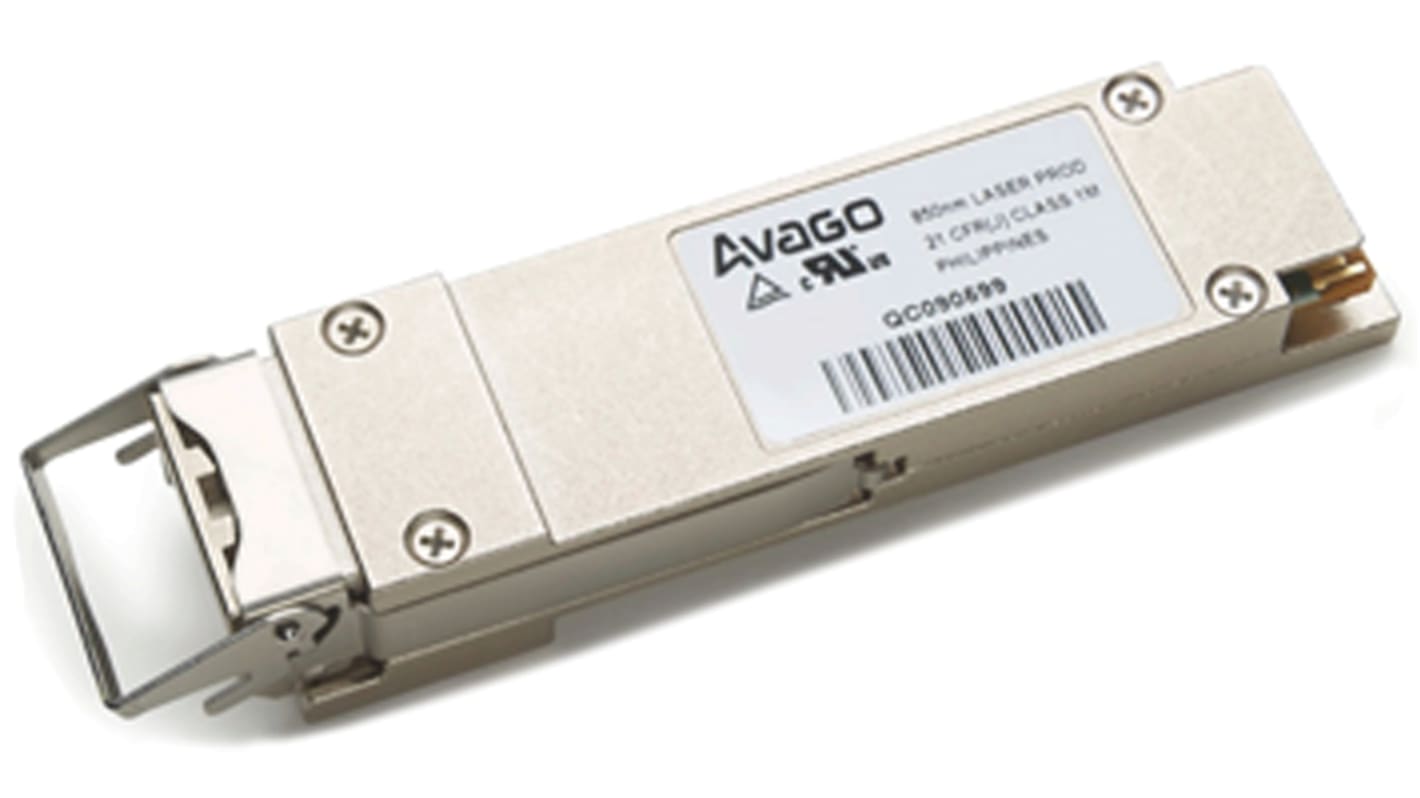 Broadcom AFBR-79EQDZ Fibre Optic Transceiver, MPO Connector, 10.3125GBd, 860nm 860nm 38-Pin