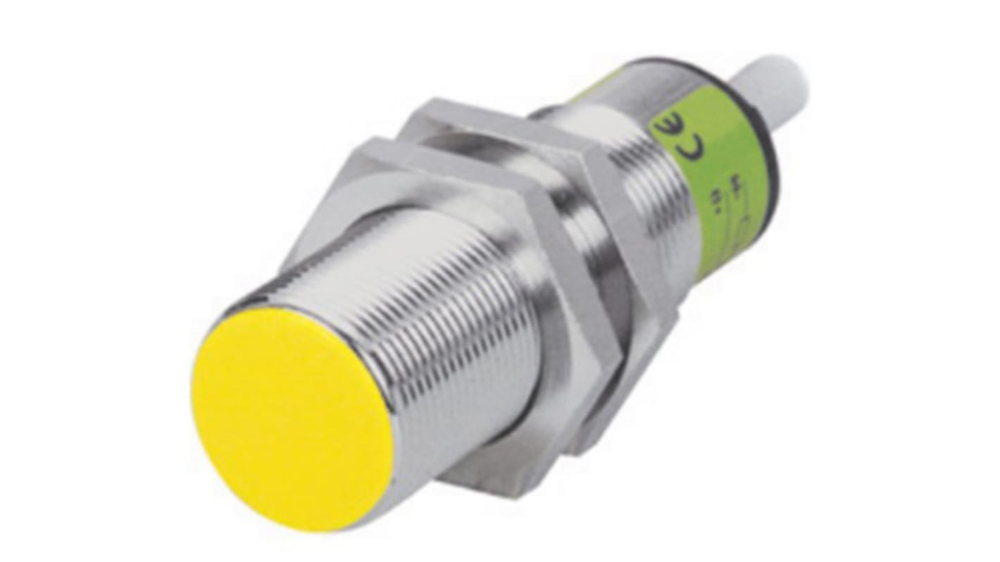 Turck Inductive Threaded Barrel Proximity Sensor, M18, 5 mm Detection, NPN NO, 10 → 30 V dc