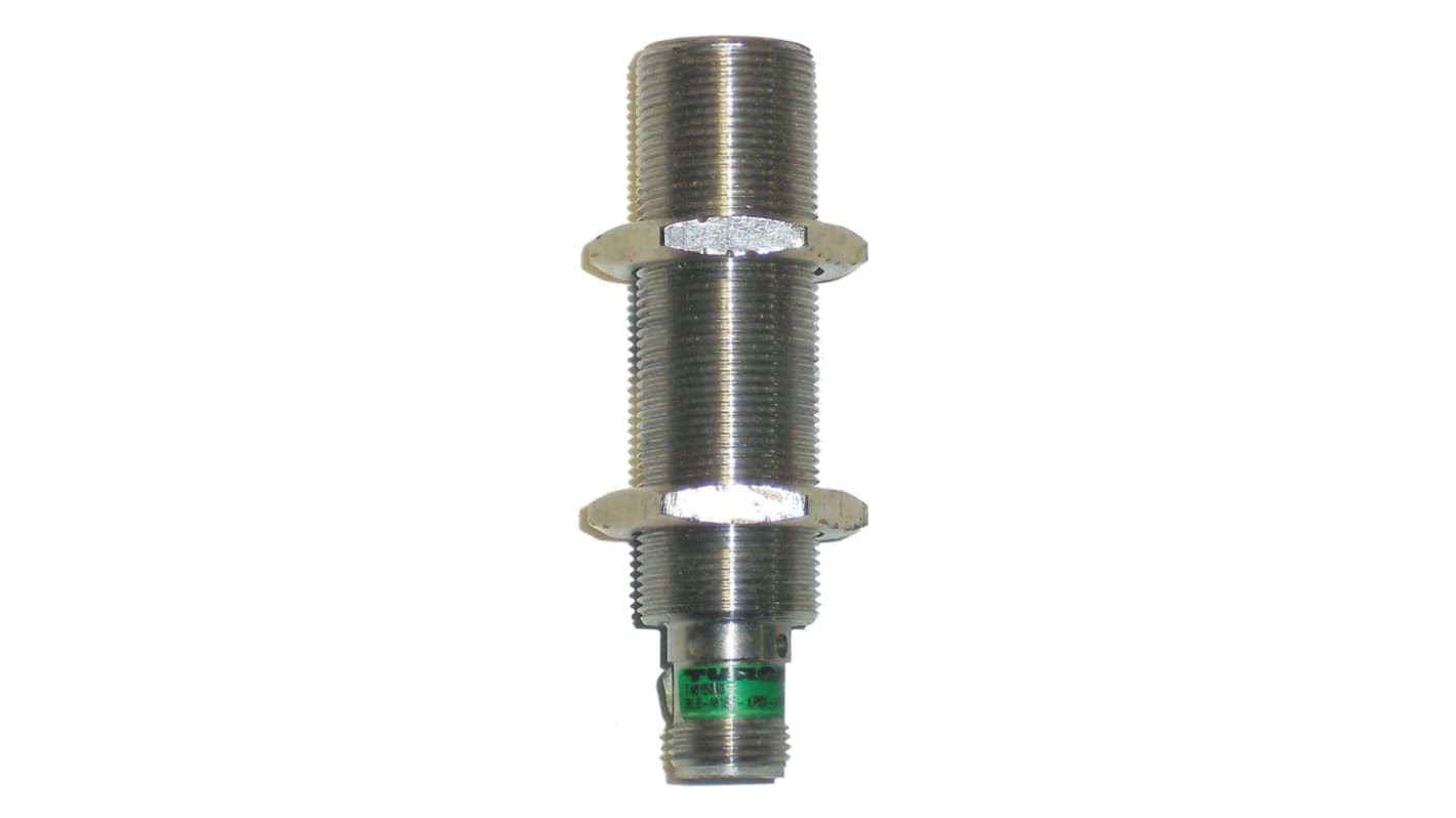 Turck Inductive Threaded Barrel Proximity Sensor, M12, 8 mm Detection, PNP NO, 10 → 30 V dc