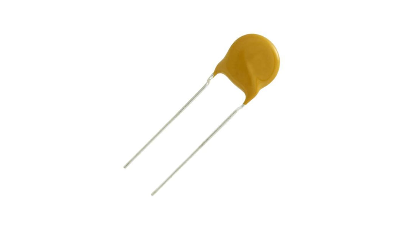 Vishay Single Layer Ceramic Capacitor (SLCC) 22pF 1kV dc ±5% C0G, NP0 Dielectric, 561R, Through Hole +105°C Max Op.