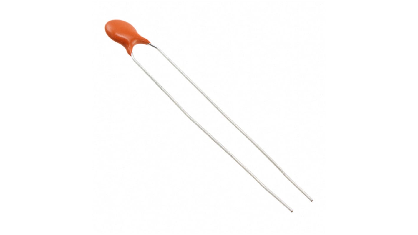 Vishay Single Layer Ceramic Capacitor (SLCC) 1nF 500V dc ±20% X7R Dielectric, 562R, Through Hole +105°C Max Op. Temp.