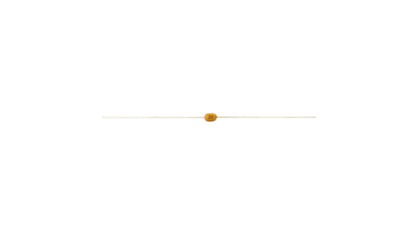 Vishay 1nF Multilayer Ceramic Capacitor MLCC, 100V dc V, ±10% , Through Hole