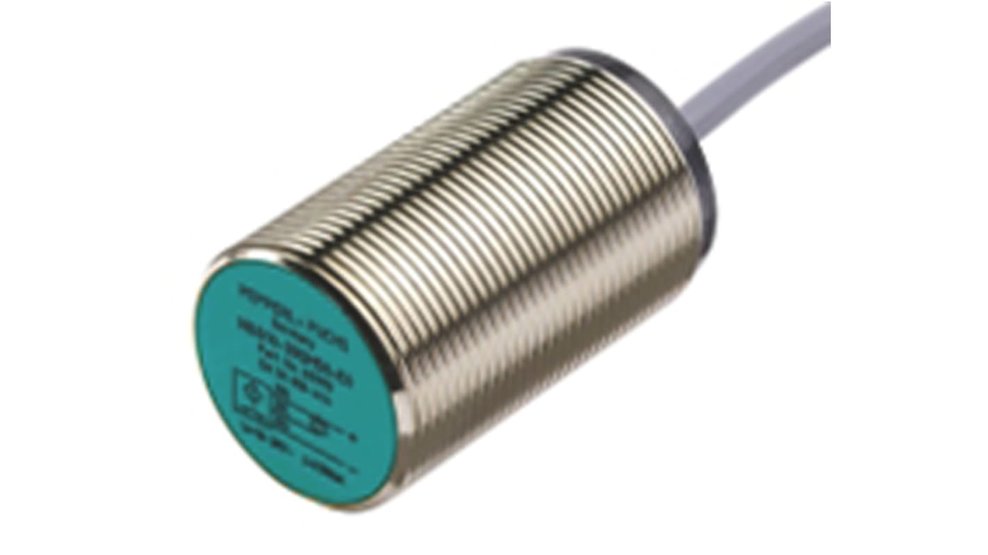 Pepperl + Fuchs Inductive Threaded Barrel Proximity Sensor, M30, 15 mm Detection, 5 → 36 V dc