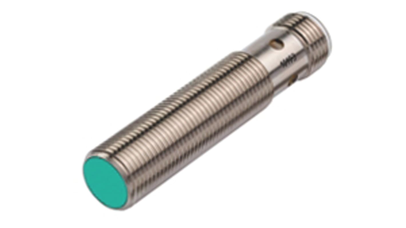 Pepperl + Fuchs Inductive Threaded Barrel Proximity Sensor, M12, 2 mm Detection, 2-Wire NO, 5 → 30 V dc