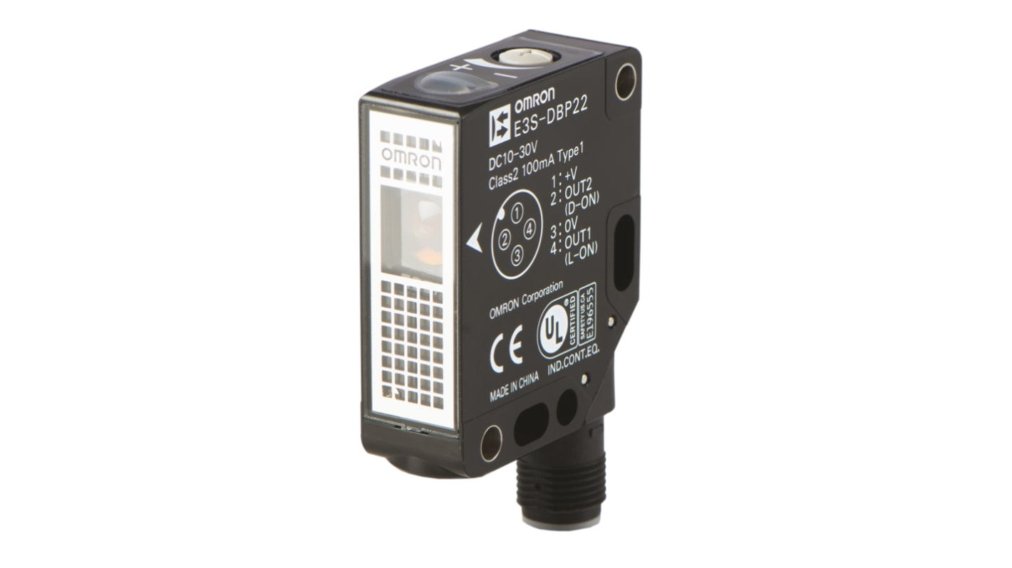 Rs-Online Sensore fotoelettrico Rettangolare Omron a retroriflessione rilevamento 0 → 700 mm uscita PNP