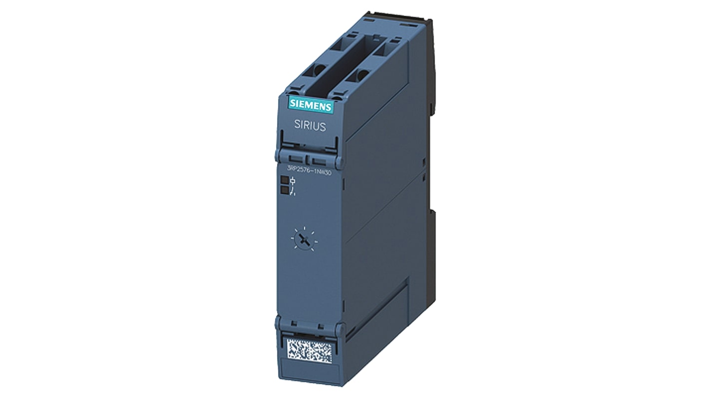 Siemens 3RP25 Series DIN Rail Mount Timer Relay, 12 → 240V ac/dc, 2-Contact, 3 → 60s, 1-Function, DPST