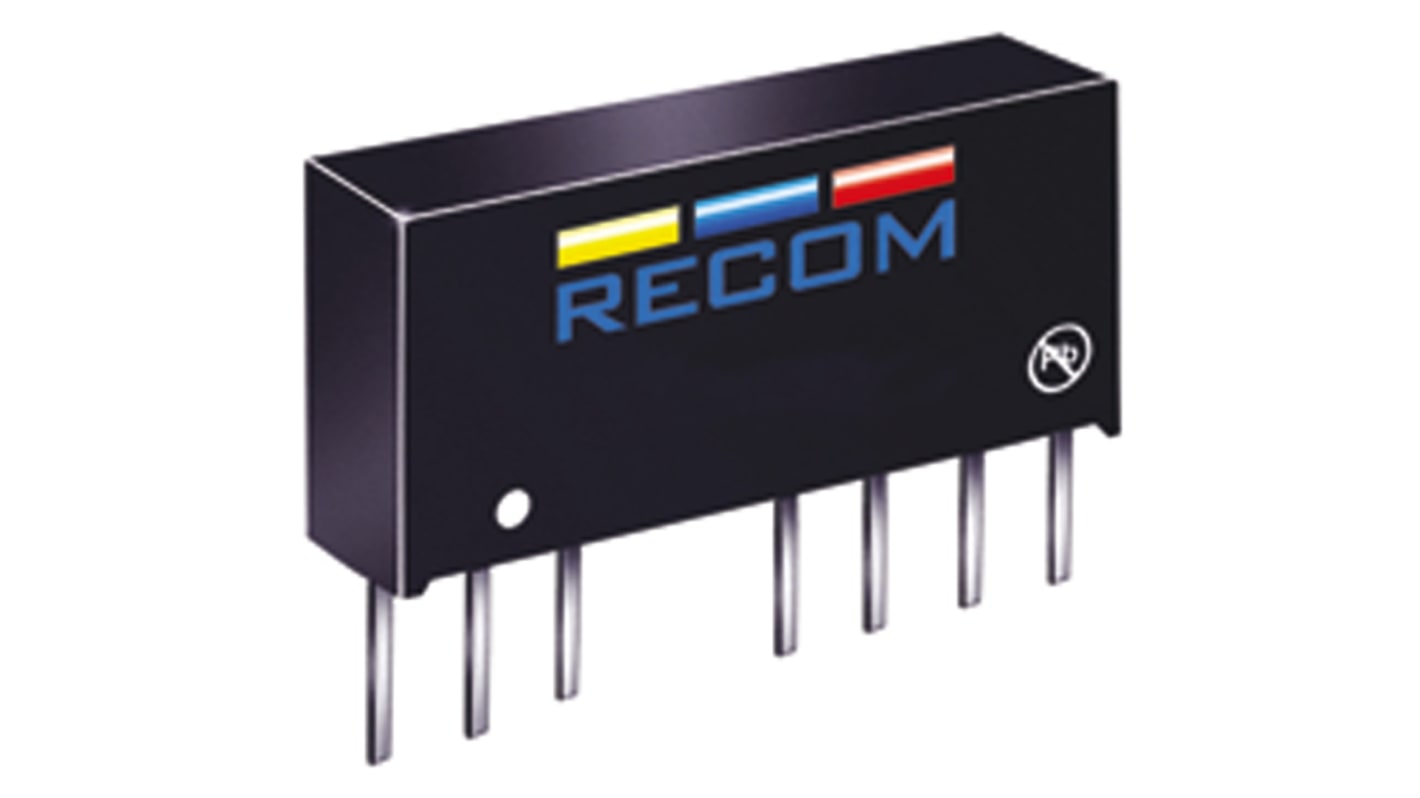 Recom RS DC-DC Converter, 5V dc/ 400mA Output, 9 → 18 V dc Input, 2W, Through Hole, +85°C Max Temp -40°C Min Temp