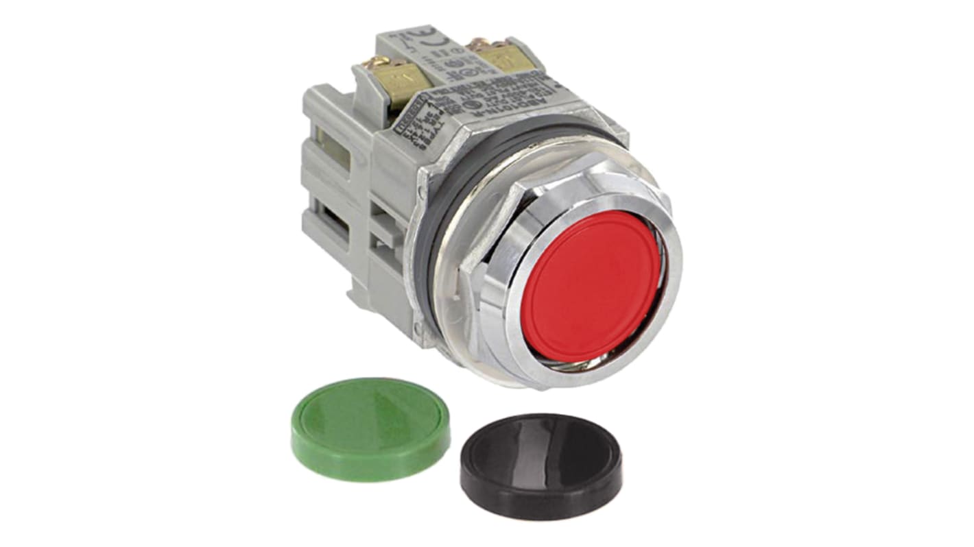 Idec IDEC TWTD Series Push Button, Panel Mount, 30.5mm Cutout, IP65