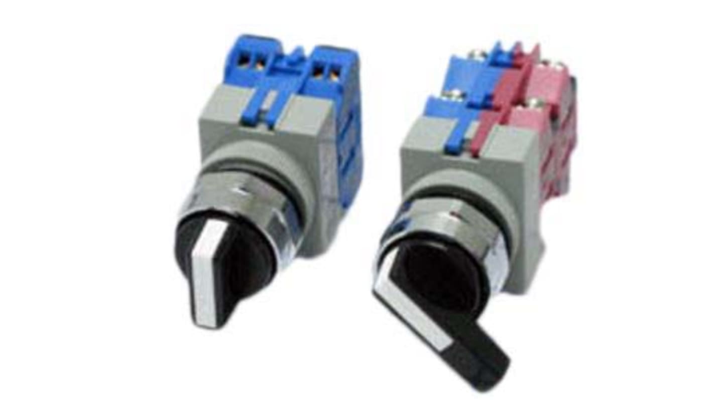 Idec Selector Switch - (1NO/1NC) 22mm Cutout Diameter 2 Positions