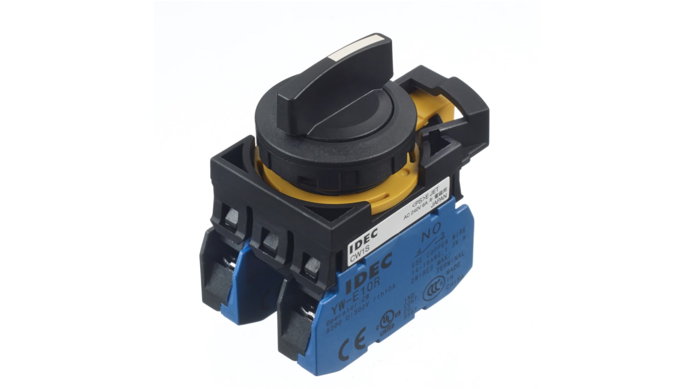 Idec Selector Switch - (2NO) 22mm Cutout Diameter 3 Positions