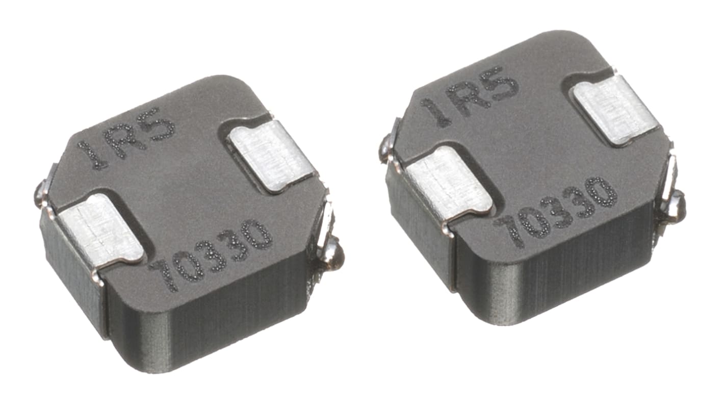 TDK, SPM, 5012 Shielded Wire-wound SMD Inductor with a Metallic Magnetic Core, 1 μH ±20% Wire-Wound 5.9A Idc