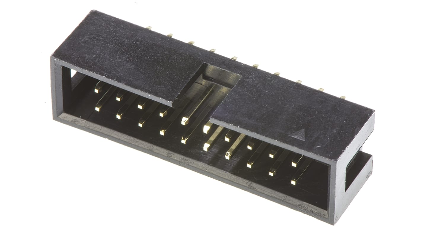 Amphenol Communications Solutions T821 Series Straight Through Hole PCB Header, 20 Contact(s), 2.54mm Pitch, 2 Row(s),