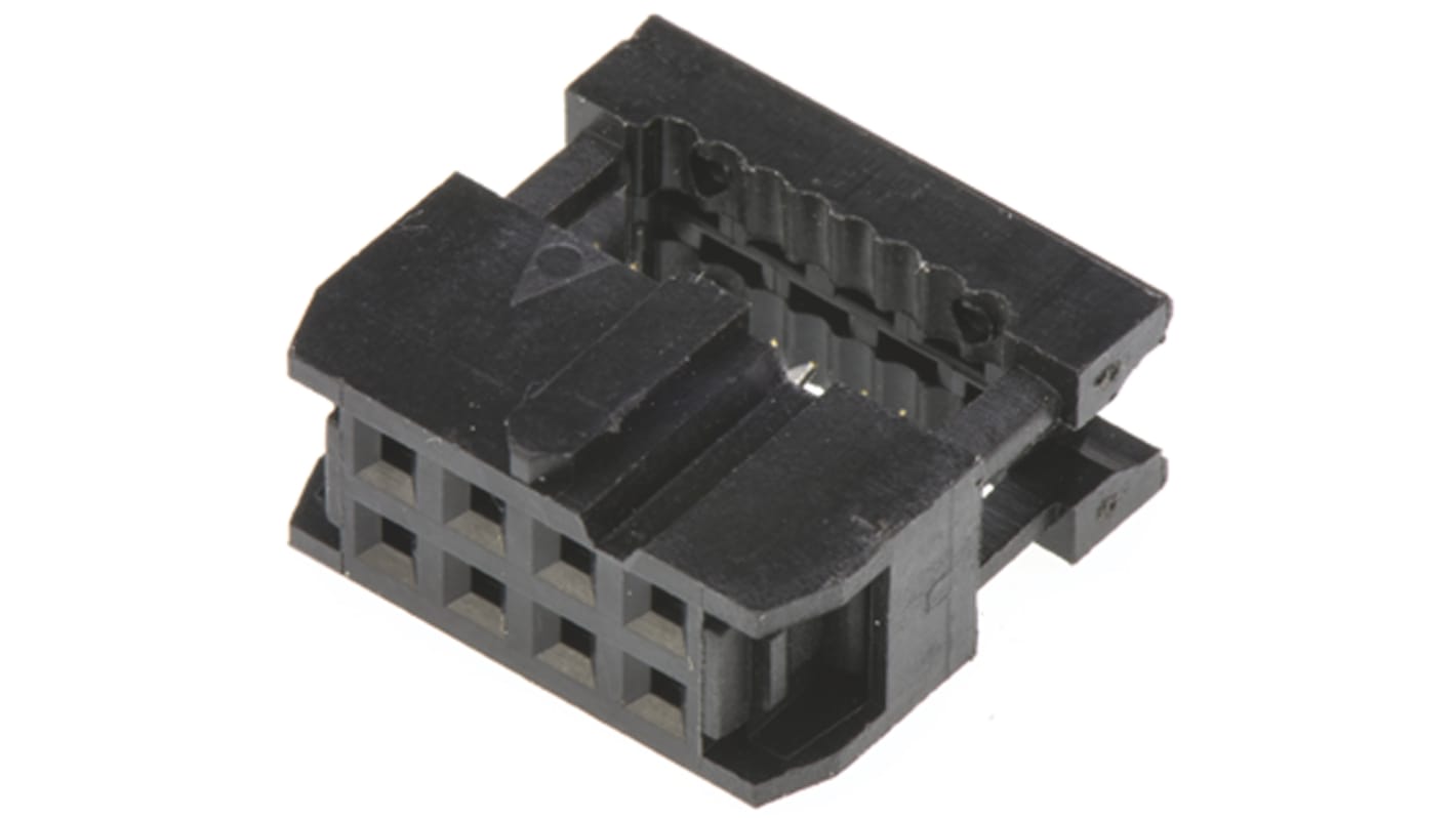 Conector IDC hembra Amphenol Communications Solutions serie T812 de 8 vías, paso 2.54mm, 2 filas, Montaje de Cable