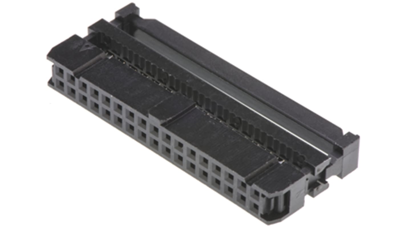 Amphenol Communications Solutions IDC连接器, 母座, 34p, 2.54mm间距, 2排, 电缆安装, IDC端接, 直向, T812系列