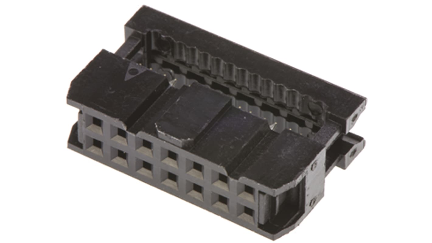 Conector IDC hembra Amphenol Communications Solutions serie T812 de 14 vías, paso 2.54mm, 2 filas, Montaje de Cable